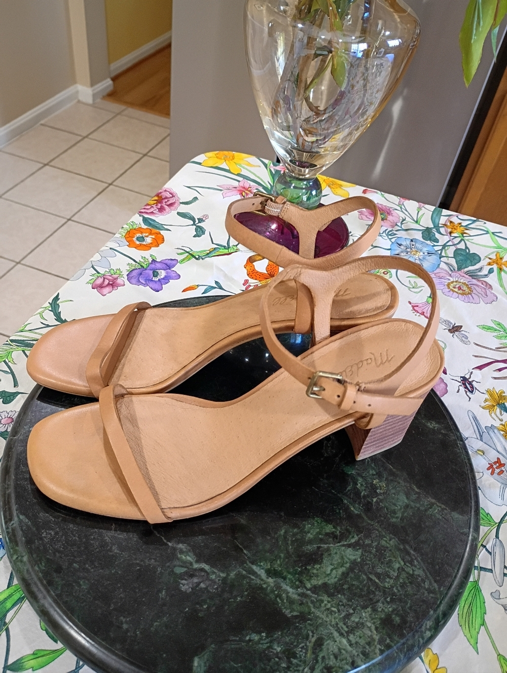 Madewell The Hollie Nubuck  Leather Ankle Strap